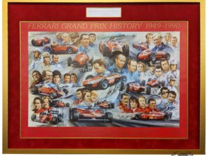 Ferrari Grand Prix History 1949 - 90 with 29 Signatures + more options