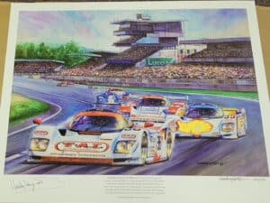LeMans 1994 Print Signed by Hurley Haywood