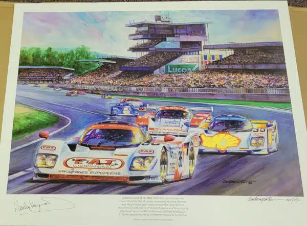 LeMans 1994 Print Signed by Hurley Haywood