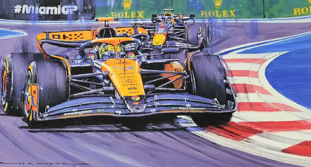 Debut Victory for Lando Print by Nicholas Watts - CloseUp Image