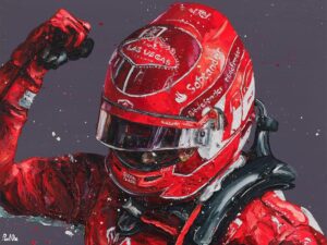 Charles Leclerc Celebrating